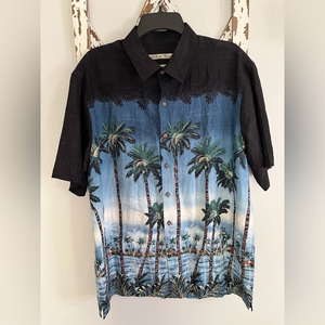 Batck‎ Bay Hawaiian Shirt Palm Trees Men’s Large